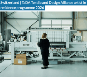 TaDA Artist-in-Residence Programme 2026 – Switzerland