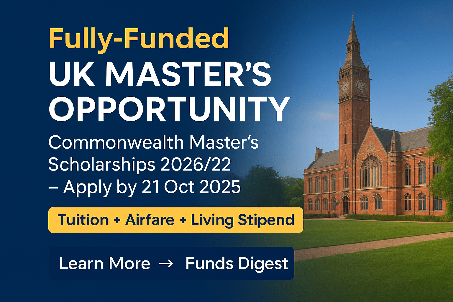 Commonwealth Masters Scholarships