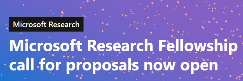 Microsoft Research Fellowship