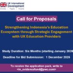 UK FCDO Call for Proposals 2026: Strengthening Indonesia’s Education Ecosystem
