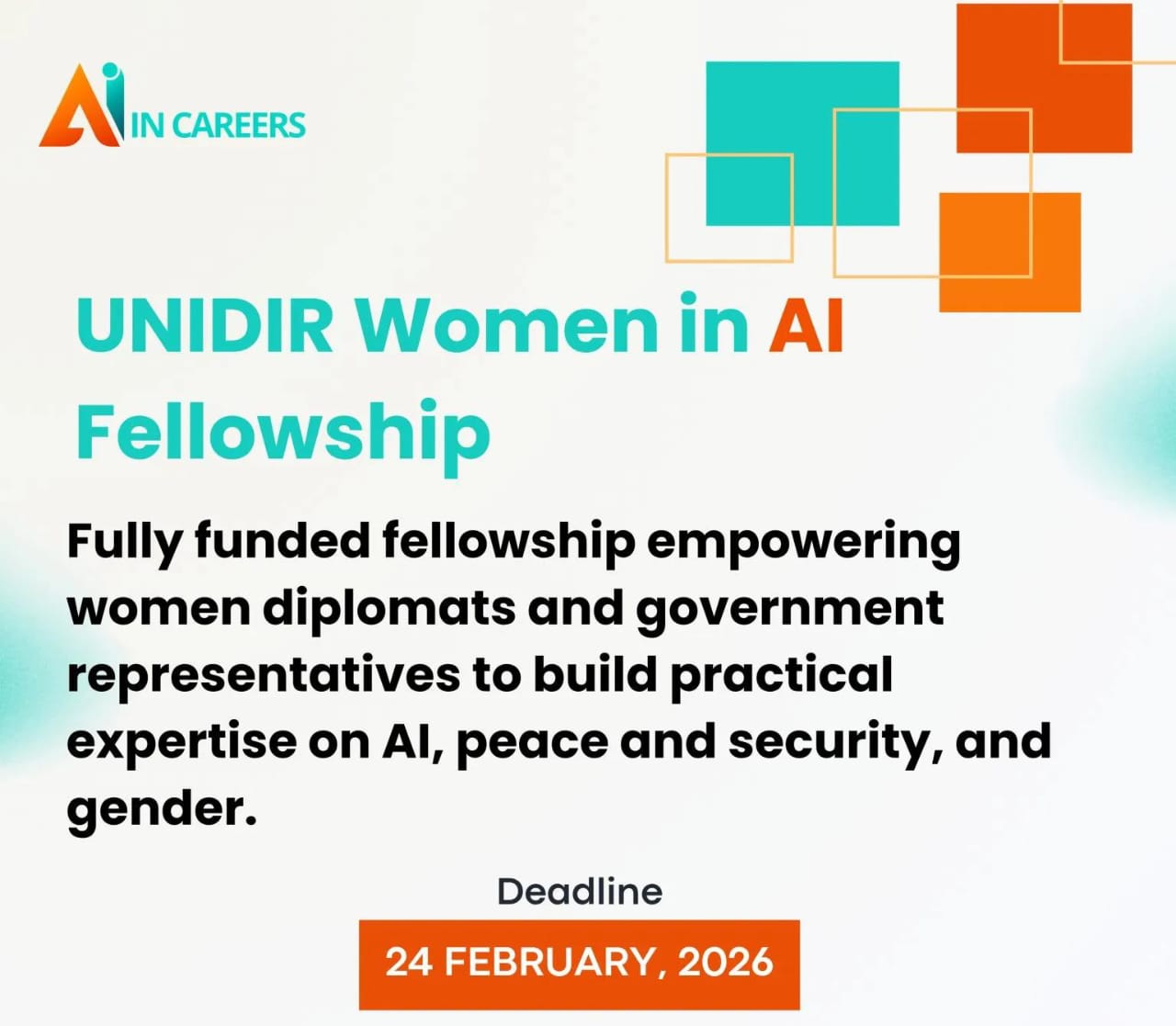 Women in AI Fellowship – United Nations Institute for Disarmament Research (UNIDIR)